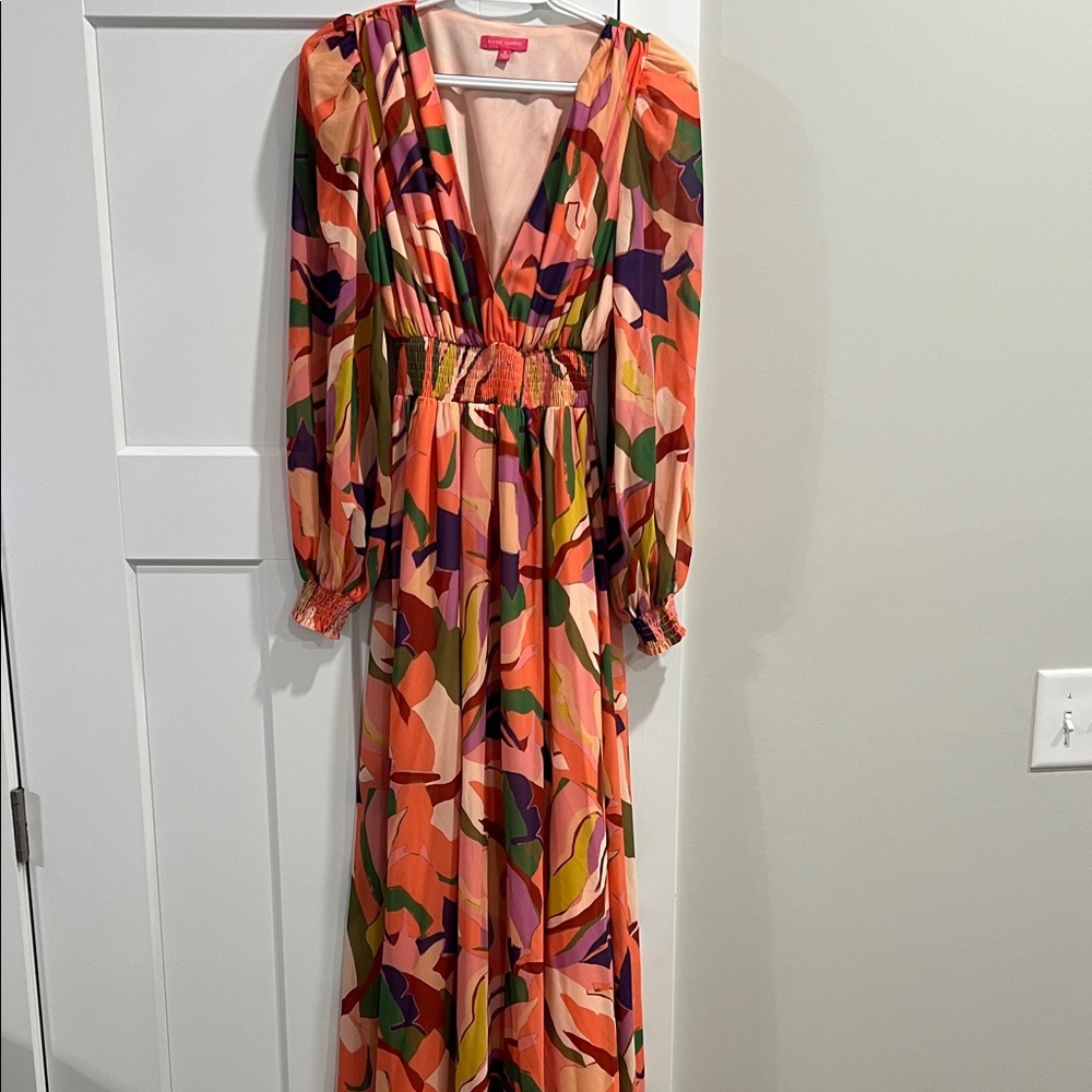 Flying Tomato Multicolor Floral Long Sleeve Dress